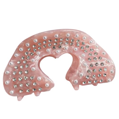 Große Liebesherzhaarklaue Für Weibliche Acetat Säure Haarkrallen Clip Starker Haarverschluss Nicht Schlammige Pferdeschwanzhalter Haargriff von Zqxnt