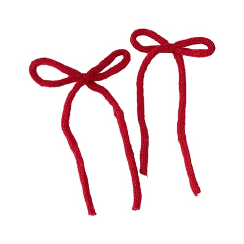 Haarclip Bow 2000er Stil Balletcore Weihnachten Bow Flat Clips Balletcore Haarnadel Bogen Elegante Haarclip Für Bündel von Zqxnt