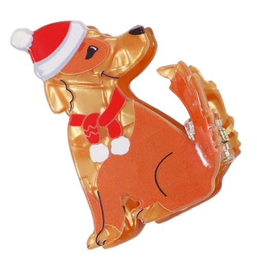 Haarklauenklammern Weihnachten Themen Haarkiefer Klemmen Festliche Welpe Haare Fangen Barrettes Starke Haarnadel Für Mädchen von Zqxnt