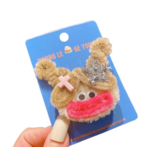 Hair Clip Süßer Wurst Mund Mädchen Form Haarnadel Für Pferdeschwanzbalken Dopamin Look Haarnadeln Für Teenager Kinder von Zqxnt