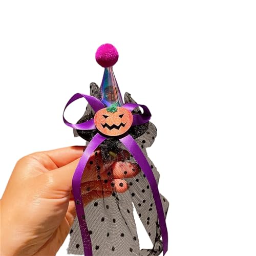 Halloween Lace Ribbon Kopfschmuck Haar Clip Glitzer Cartoon Starke Halten Sie Haare Clip Haarstyling Tool von Zqxnt