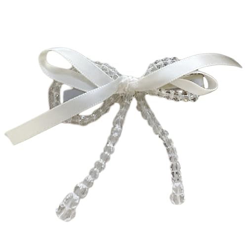 Künstliche Perlen Haarclip Ästhetische Haarbögen Entenbill Clip Side Pin Nonslip Barrettes Frauen Haarforming Werkzeug von Zqxnt