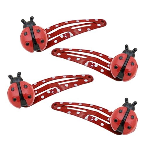 Ladybirds Haarschleife Für Erwachsene Kinder Einfache Entenhaar Clip Party Haardekoration Nebenclip Girls Cartoon Haarclip 4pcs von Zqxnt