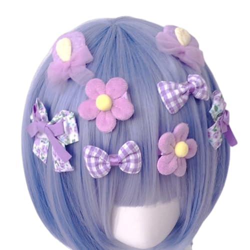 Lässige Barrettes Haarnadelhaarclip 2000er Bunte Bowknot Bündel Kopfbekleidung Süßes Thema Blumenform von Zqxnt