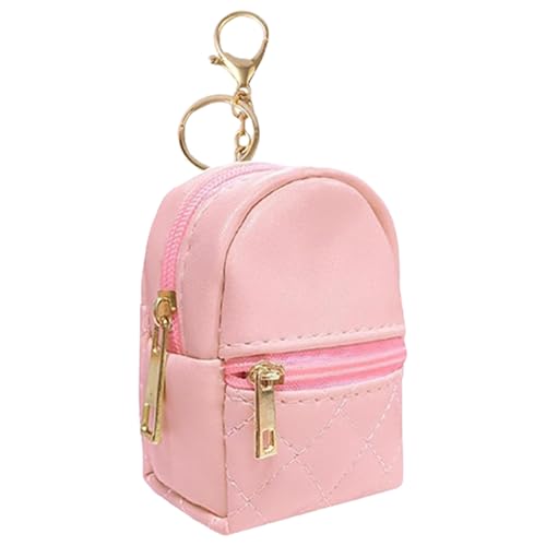 Mode Kleine Rucksackschlüsselketten Kosmetikbeutel Für Frauen Robuste PU Leder Lippenstifte Und Kartenorganisatoren Tragbare Reise Make Up Tasche von Zqxnt