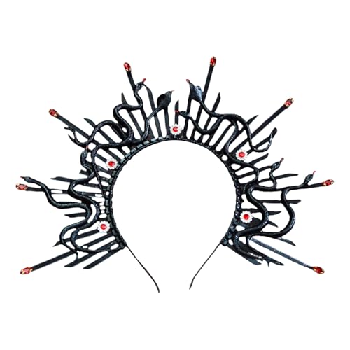 Mythologie Schlangenkopfkronen Haarstücksparty Kopfbedeckung Geeignet Für Kostümpartys Maskeraden Und Besondere Anlässe Schlange Kopfbedeckung von Zqxnt