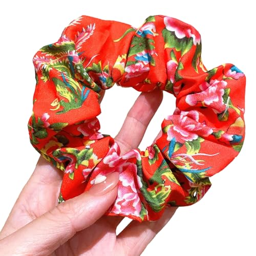 Neujahrsblumen Scrunchie Foto Requisiten Neujahr Nordost Großes Breites Stirnband Für Erwachsene Kinder Kreative Festliche Kopfbedeckung von Zqxnt