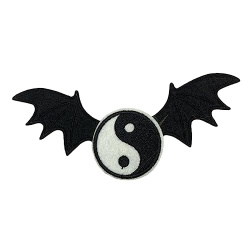 Punk Kopfschmuck Schwarze Halloween Haarclip Fengshui Barrettes Mit Teufel Flügel Coole Mädchen Fledermausflügel Form Gothic Barrettes von Zqxnt