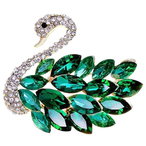 Raffinierte Kristallvogelbrosche Pin Unisex Mode Broschen Legierungstextur Geeignet Für Multifirtional Styling Option Charm Brosche von Zqxnt