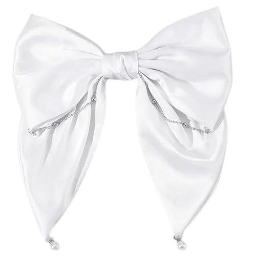 Ribbon Bögen Haarclip 2000er Trend Seitenclip Bögen Scrunchies Großer Bogenknoten Balletcore Große Foto Requisiten von Zqxnt