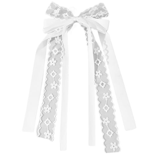 Ribbon Bögen Haarclip 2000er Trend Seitenclip Bögen Scrunchies Großer Bogenknoten Balletcore Große Foto Requisiten von Zqxnt