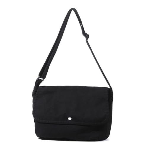 Solid Color Umhängetaschen Einfache Modemessenger Tasche Für Frauen Mädchen Freizeit Leinwand Taschen Große Kapazität Crossbody Tasche VERSATILE Schulter von Zqxnt