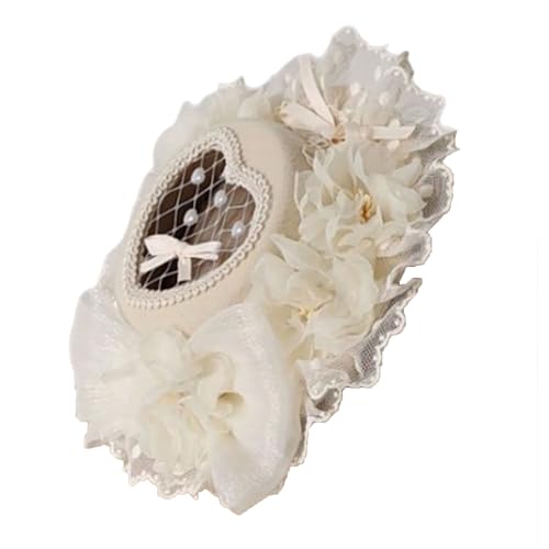 Spitzenbogenknoten Haarnadel Für Erwachsene Teekannenblumen Haarschlüsse Faszinator Cosplay Kostüm Haarclip Hochzeit Braut Haarschleife von Zqxnt
