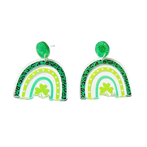 St. Patrick's Day Frauen Ohrringe Bier/Regenbogen Gestand Ohrringe Acrylmaterial Party Schmuck Frauen Freundin Geschenke Acrylohrring Für Mädchen St. Patrick's Day Frauen Ohrringe Bier/Regenbogen Gestand Ohrringe Acrylmaterial Party Schmuck Frauen Freundin Geschenke Acrylohrring Für Mädchen von Zqxnt