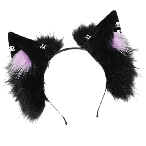 Stilvolle Füchse Ohren Haare Stirnband Kostüm Kopfstück Bequemes Plüsch Accessoire Für Kinder Und Erwachsene von Zqxnt