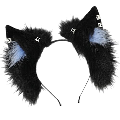 Stilvolle Füchse Ohren Haare Stirnband Kostüm Kopfstück Bequemes Plüsch Accessoire Für Kinder Und Erwachsene von Zqxnt