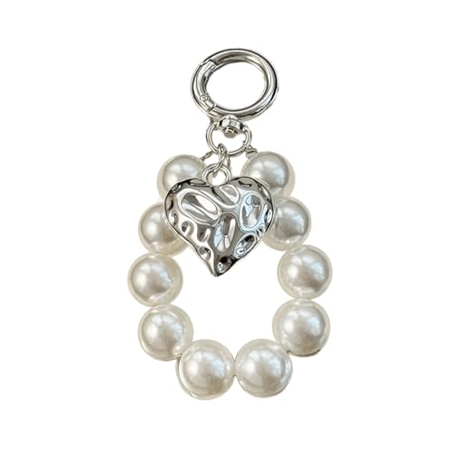 Stilvolle Künstliche Perle Bowknot Hoop Charme Bag Anhänger Keyring Eleganter Schlüsselbund Für Schlüssel Und Taschen Rucksack Accessoire Bowknot Zauber von Zqxnt
