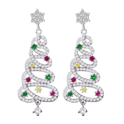 Strassstar Star Weihnachtsbaumohrringe Für Frauen Mode Crystal Dangle Ohrringe Party Schmuck Freundin Geburtstag Weihnachtsbaumohrringe Für Frauen von Zqxnt