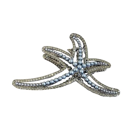 Strasssteine ​​Sternfische Haarklaue Clip Einzigartige Design Haarklemme Für Jugendliche Frauen Fasshion Haarzubehör Für Themenereignisse von Zqxnt