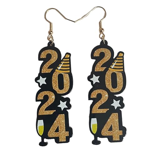 Stylish Holiday Theme Ohranhänger Frohes Neues Jahr Drop Dangle Schimmern Ohrringe Schmuck Bunte Ohrverhinderungen Schmuck Und Accessoires Stylish Holiday Theme Ohranhänger Frohes Neues Jahr Drop Dangle Schimmern Ohrringe Schmuck Bunte Ohrverhinderungen Schmuck Und Accessoires von Zqxnt