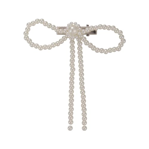 Süße Künstliche Perlen Bowknot Haare Haarnadelente Duckbills Haarschlüssel Barrettes Für Frauen Sidebangs Haarstyling Werkzeug von Zqxnt