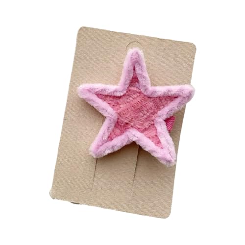 Süßer Haarclip Schöner Stern/Kirsch/Wolkenform Duckbill Haarnadel Plüsch Haarclip Für Einzigartige Haarnadeln Für Teenager Kinder von Zqxnt