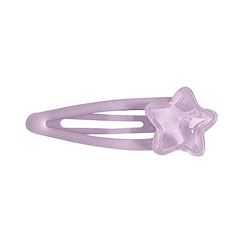 Süßer Haarclipstern Stern/Herz Form Schnapphaarnadel Süßigkeitenfarbe Haarclip Für Frühlings Sommerhaarpins Für Teenager Kind von Zqxnt