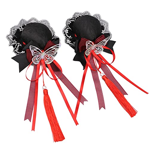 Sweet Entenbill Gefälschter Brötchen Bowknot Hair Clip Neujahr Kopfbedeckung Für Frauen Geburtstagsfeier Carnivals Thema Nicht Schlupf Haarnadel von Zqxnt