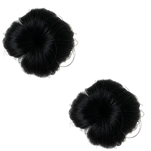 Synthetische Faserperücken Brötchen Haare Clip Seite Haare Barrettes Perücken Haarclip Mädchen Haarzubehör Haarstyling Clip Haare Dekore von Zqxnt