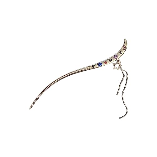 Temperament Schlange Form Haarnadel Mit Farbenfrohen Zirkon Zarte Haarstifte Hochzeit Haarzubehör Für Frauen Langes Haar von Zqxnt