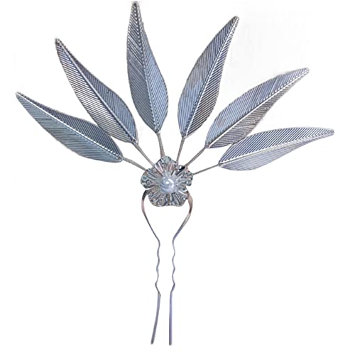 Thai Traditionelle Goldene Haarsticke Für Brötchen Blatt Haarstange Thai Hair Pin Gold Haare Goldene Haarspannstäbchen Für Frauen von Zqxnt