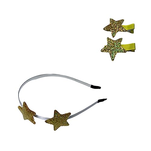 Tiaras Für Mädchen Haarstyling Schöne Pailletten Sternform Haarband Und Haarclip Schöne Design Haare Barrettes Für Kleinkind von Zqxnt