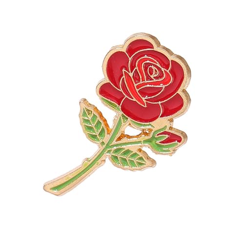 Zqxnt Unique Rose Flower Brosche Pin Schmücken Stilvolle Rose Brosche Schmuck Für Formelle Veranstaltung Und Blumenenthusiasten Handgefertigter Emaille Pin von Zqxnt