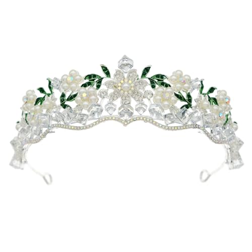 Vielseitige Strasssteine ​​verkrustete Blumenkronen Dekorative Blumentiaras Mit Kristallverzierungen Bequeme Kopfbedeckung Modische Frauen von Zqxnt