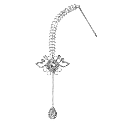 Vielseitige Teardrop Haarnadel Bequeme Mode Haarstücke Ressensteine ​​Brauen Mittelstück Clip Für Stilvolle Damen von Zqxnt