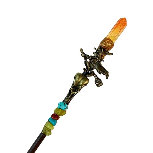 Vintage Haarnadelstab Mit Funkelnden Naturstein Für Frauen Frisuren Haare Gabeln Haarclip Court Miss Haarhalter von Zqxnt