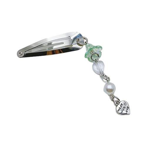 Women Hair Headwear Cosplay Quasten Perlen Haarclip Perlen Tassels Pin 90s Ästhetik Kopfbedeckung von Zqxnt