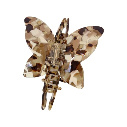 Zarte Schmetterlingsform Haarklaue Für Frau Mädchen Hautpflege Make Up Haarclip Für Dünne Haare Nonslip Delicate Hair Clip von Zqxnt
