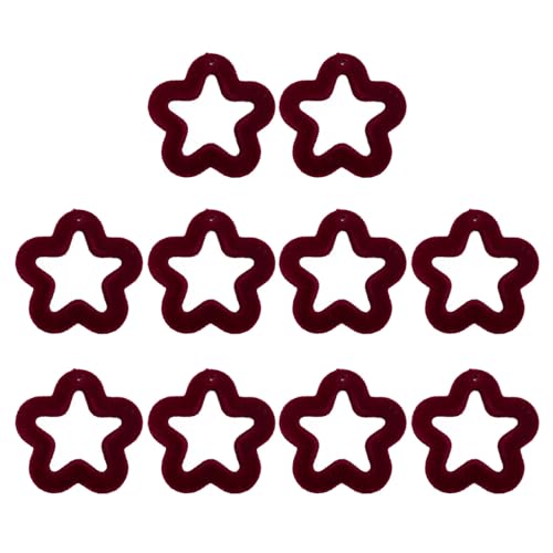 Zqxnt 10 PCs Hohle Fünfzackige Sternperlenfreundschaft Halskette Herstellung Von Perlen Acrylperlen Schmuckzubehör Für Frauen Hohl Fünffachen Sternperle von Zqxnt