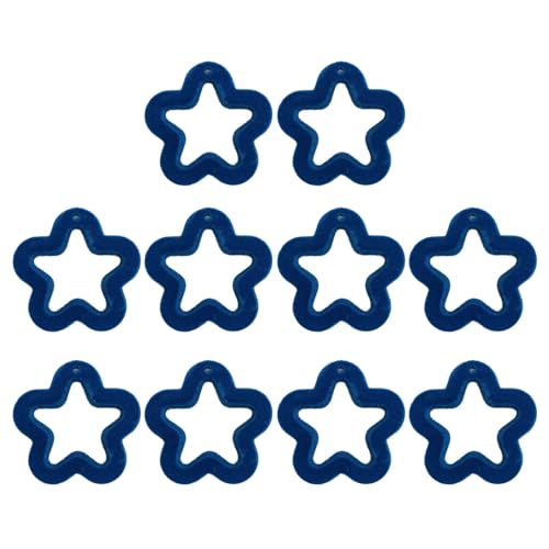 Zqxnt 10 PCs Hohle Fünfzackige Sternperlenfreundschaft Halskette Herstellung Von Perlen Acrylperlen Schmuckzubehör Für Frauen Hohl Fünffachen Sternperle von Zqxnt