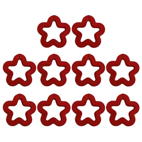 Zqxnt 10 PCs Hohle Fünfzackige Sternperlenfreundschaft Halskette Herstellung Von Perlen Acrylperlen Schmuckzubehör Für Frauen Hohl Fünffachen Sternperle von Zqxnt