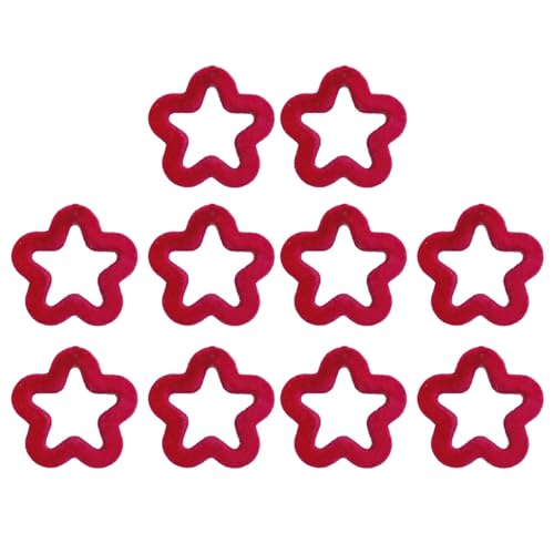 Zqxnt 10 PCs Hohle Fünfzackige Sternperlenfreundschaft Halskette Herstellung Von Perlen Acrylperlen Schmuckzubehör Für Frauen Hohl Fünffachen Sternperle von Zqxnt