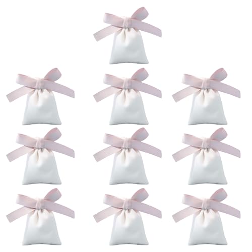 Zqxnt 10pcs Weiche Samt Butterfly Krawatte Make Up Tasche Kordelschnüre Bowknot Storage Budes Schmuck Organisatoren Für Mädchen Und Frauen Mädchen Kleine Gegenstände Tasche von Zqxnt