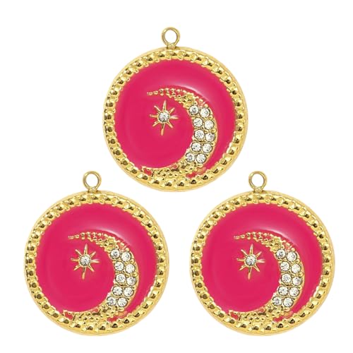 Zqxnt 3pcs Modische Robuste Stahl Sonnenblumen Anhänger Halskette Für Frauen Mit Emaillierter Tarotkarte Und Sterncharm Freizeitkleidung von Zqxnt