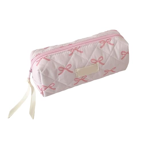 Zqxnt Bowknot Stiftbeutel Große Kapazität Bleistift Hülle Tragbare Stiftbeutel Pen Organisatoren Reisen Make Up Tasche Für Frauen Student Modische Bleistiftetasche von Zqxnt
