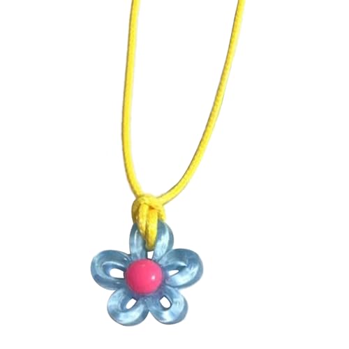 Zqxnt Bunte Blumenheizkette Für Frauen Freundin Dopamin Pflaumenblüten Halshütte Jubiläum Schmuckschmuck Dopamin Choker von Zqxnt