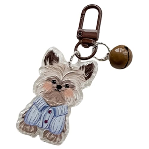 Zqxnt Buntes Hundemotiven Acryl Schlüsselbund Leichter Schlüsselhalter Modische Tasche Charme Accessoire Für Tierische Enthusiasten Modische Tasche Accessoire von Zqxnt