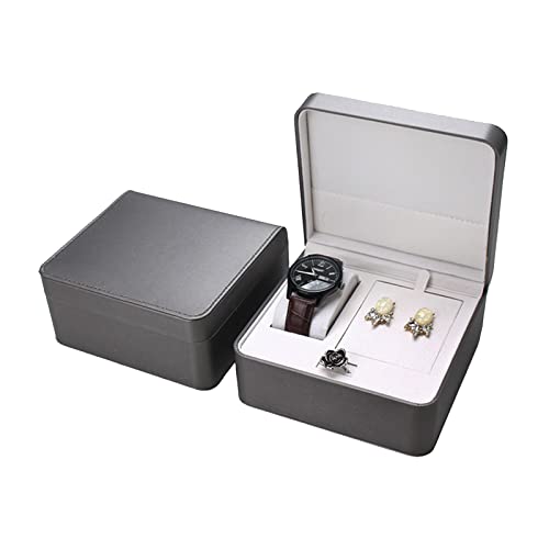 Zqxnt DREI Teiliger Anzug Schmuck Display Case PU Leder Schmuck Aufbewahrungsbox Tragbare Halskette Ohrringe Container Uhren Kase Für Männer Frauen von Zqxnt