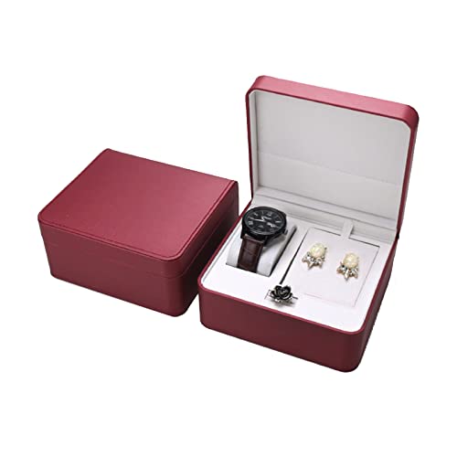 Zqxnt DREI Teiliger Anzug Schmuck Display Case PU Leder Schmuck Aufbewahrungsbox Tragbare Halskette Ohrringe Container Uhren Kase Für Männer Frauen von Zqxnt