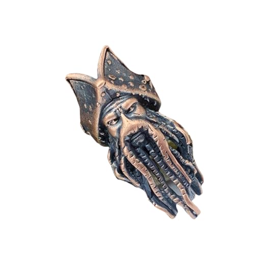 Zqxnt Einzigartiger Sea King Anhänger Schlüsselring Schmuck Detaillierte Messing Messing Messingstruktur Für Schlüsselanhänger Oder Paracord Zubehör von Zqxnt